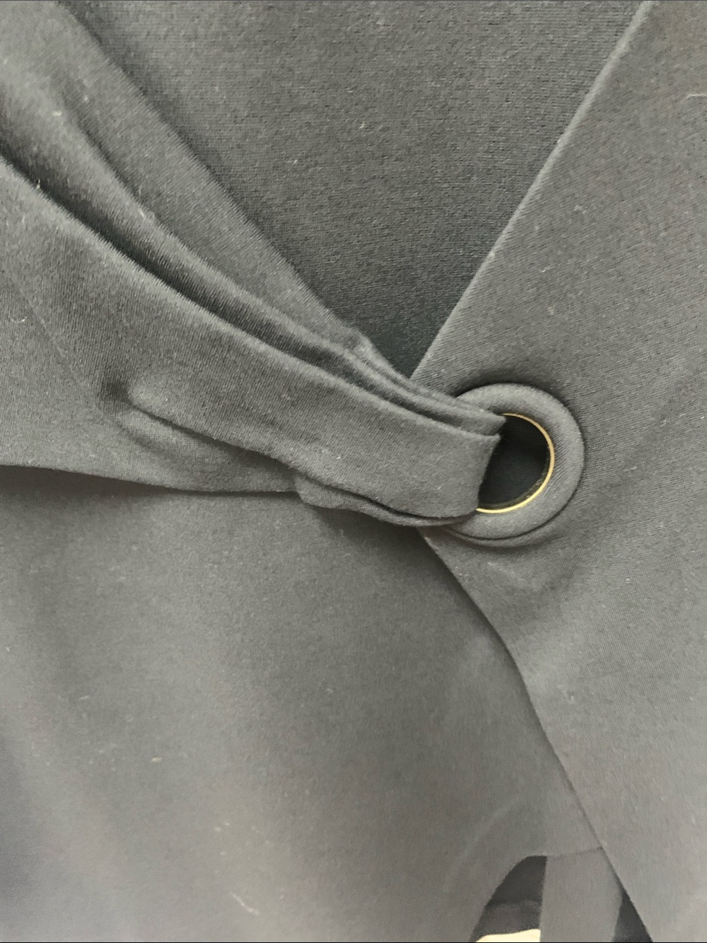 Armani Collezioni Navy-Black Midi Dress with Twist Ring Detail - Picture 4 of 6